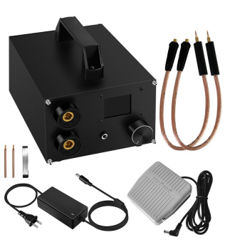 ZCZT-566 Ручной аппарат точечной сварки на суперконденсаторах, 3000Ф, 1400A max, 1.8'' LCD от магазина РЭССИ